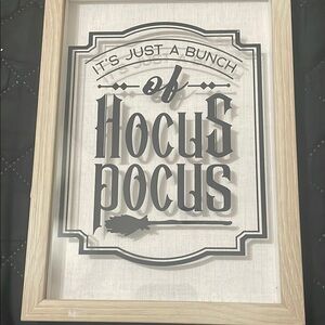 Hocus Pocus Framed Wall Art - Black and Tan